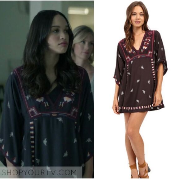 Free People Tulum Smock Dress with Embroidery - Cleopatra Coleman - Picture 6 of 14